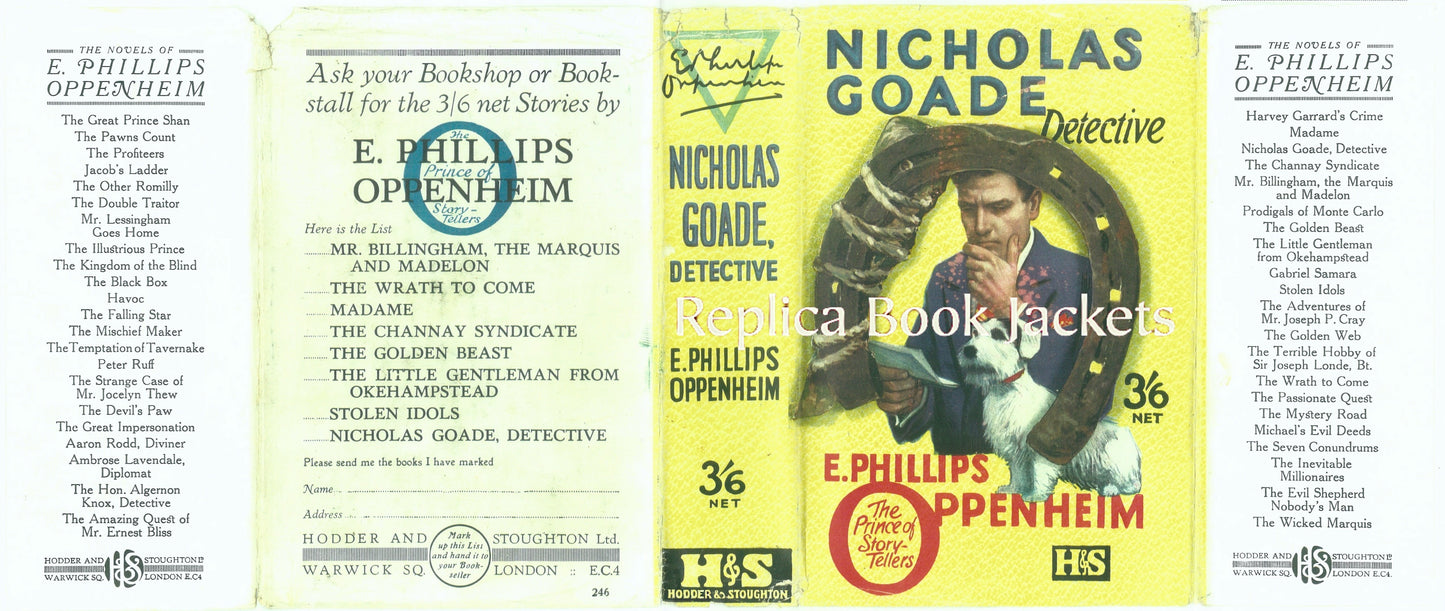Oppenheim, E. Phillips. NICHOLAS GOADE, DETECTIVE 1st UK 1927