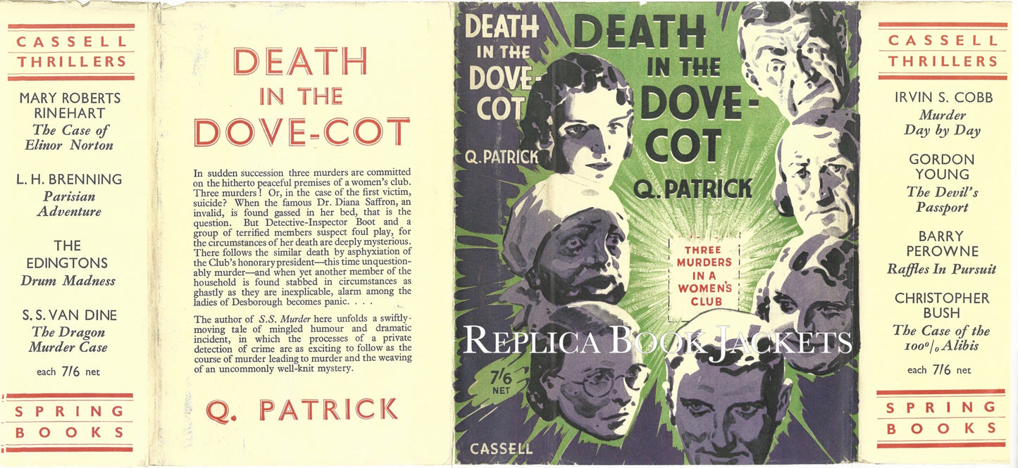 Patrick, Q. DEATH IN THE DOVE-COTE 1st UK 1934