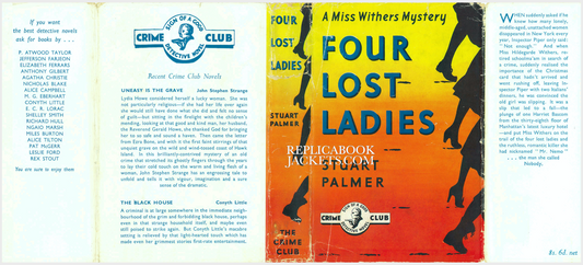 Palmer, Stuart. FOUR LOST LADIES 1st UK 1950