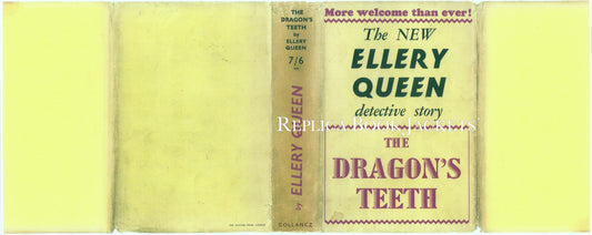 Queen, Ellery. THE DRAGON'S TEETH 1st UK 1939