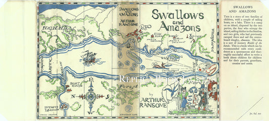 Ransome, Arthur. SWALLOWS AND AMAZONS 1st UK 1930