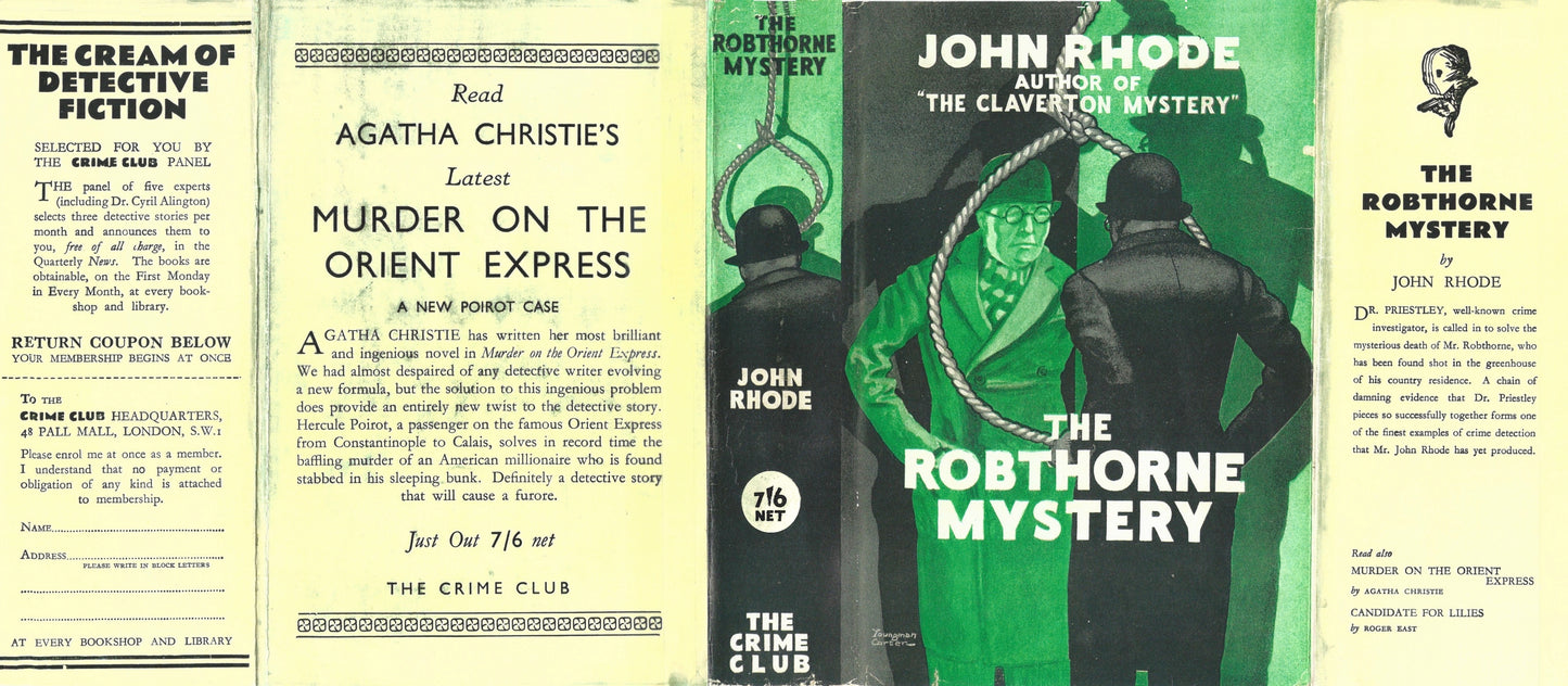 Rhode, John THE ROBTHORNE MYSTERY 1st UK 1934
