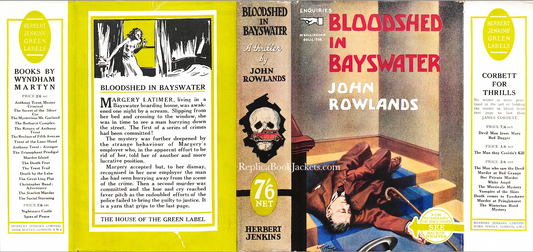Rowland, John BLOODSHED IN BAYSWATER 1st UK 1935