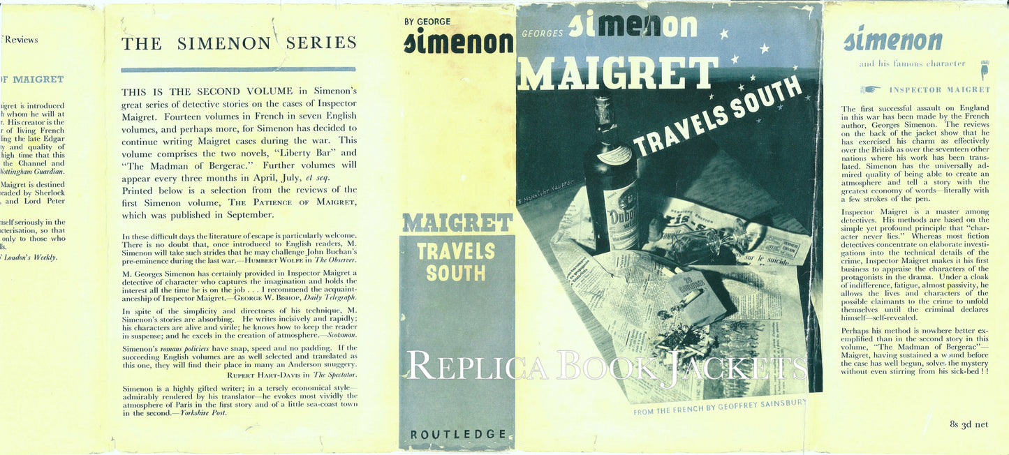 Simenon, Georges. MAIGRET TRAVELS SOUTH 1st UK 1940