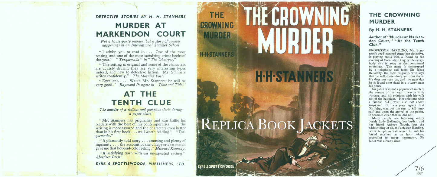 Stanners, H.H. THE CROWNING MURDER 1st UK 1938