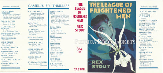 Stout, Rex. THE LEAGUE OF FRIGHTENED MEN 1st UK, second printing 1935