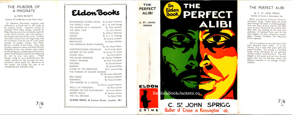 St. John Sprigg, C. THE PERFECT ALIBI 1st UK 1934