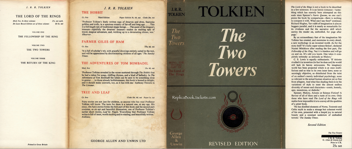 Tolkien, J.R.R. THE TWO TOWERS 2nd UK 1966