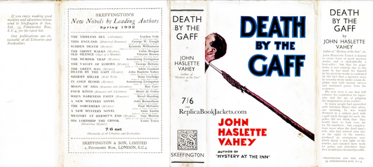 Vahey, John Haslette DEATH BY THE GAFF 1st UK 1932