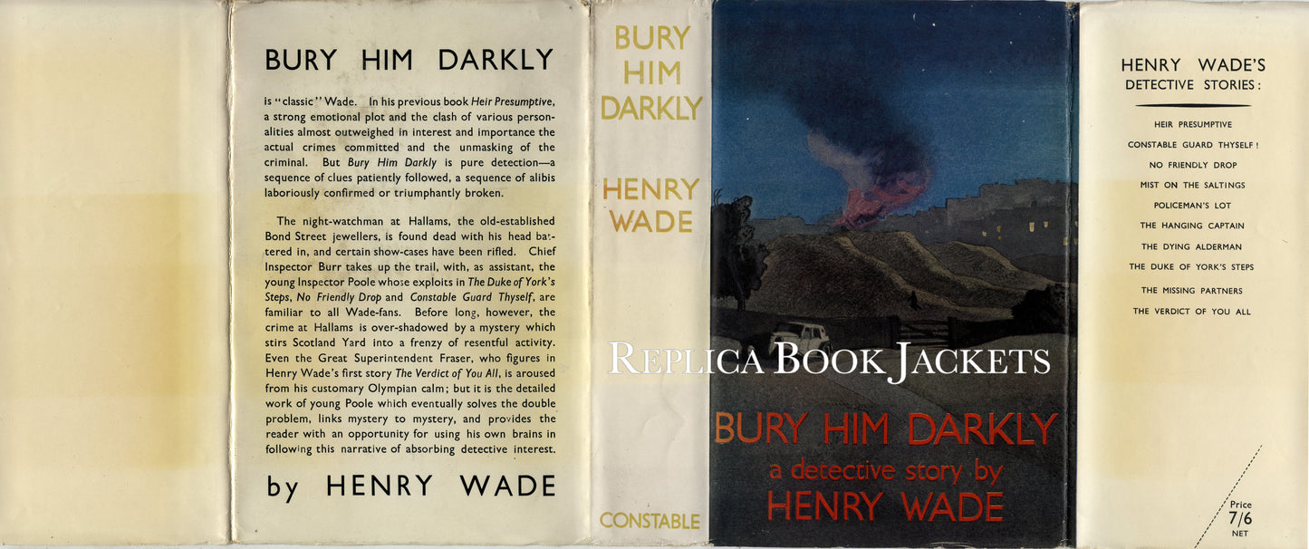 Wade, Henry. BURY HIM DARKLY 1st UK 1936