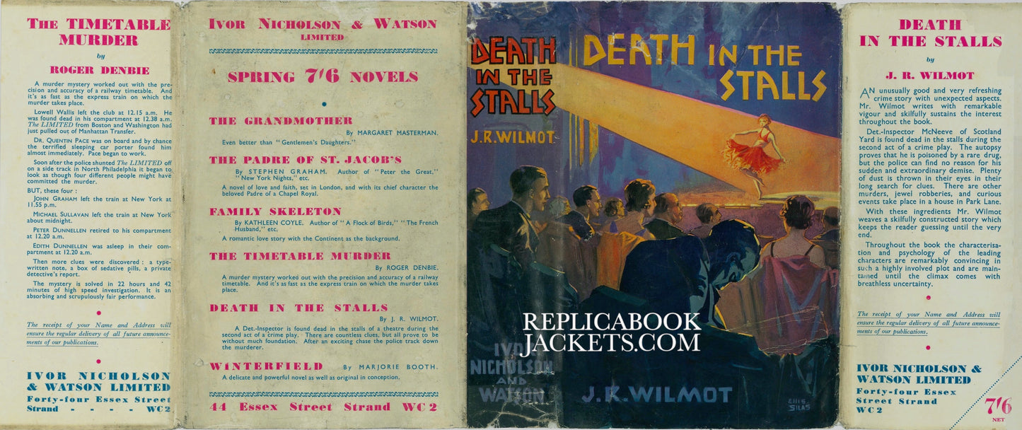 Wilmot, J.R. DEATH IN THE STALLS 1st UK 1934