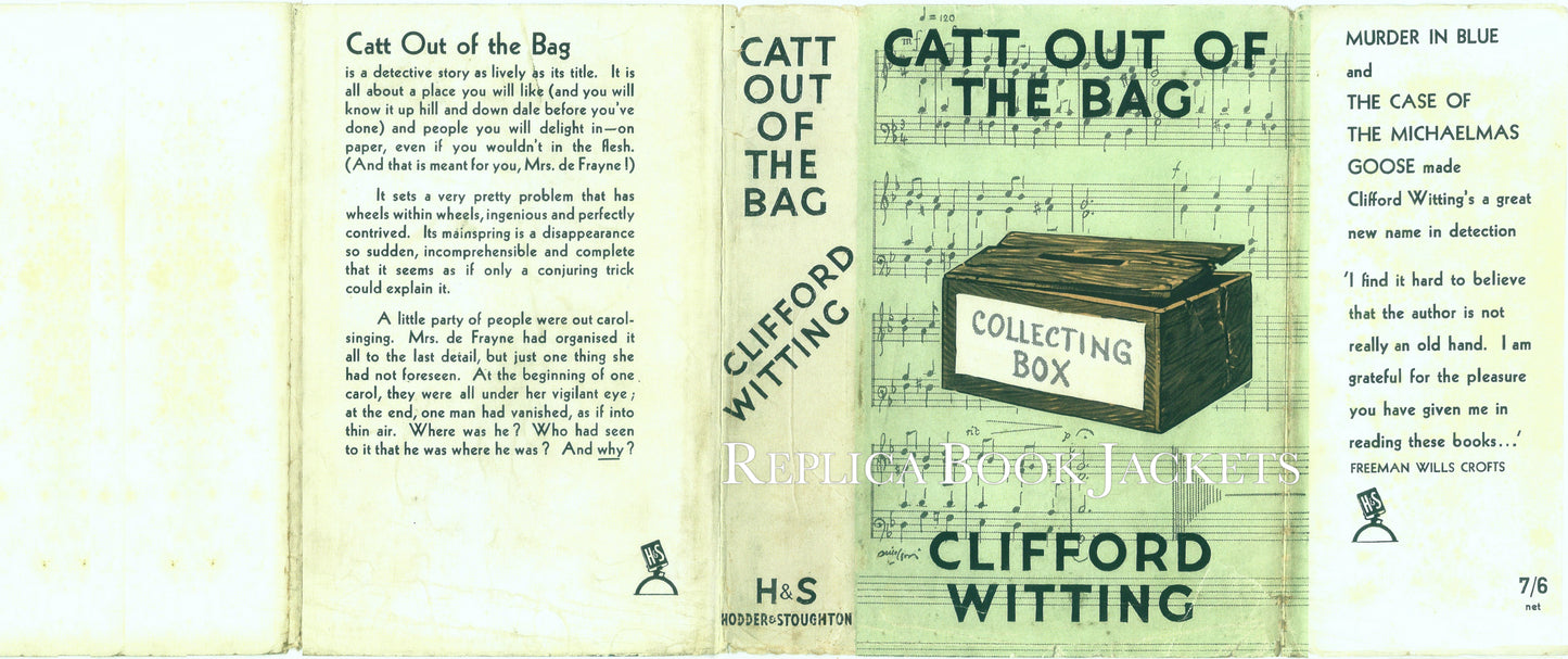 Witting, Clifford CATT OUT OF THE BAG 1st UK 1939