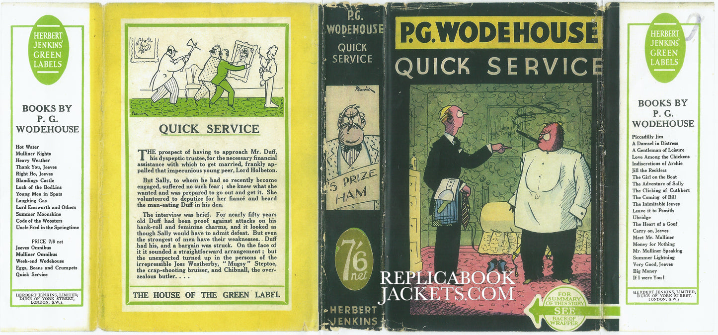 Wodehouse, P.G. QUICK SERVICE 1st UK, third printing c.1943