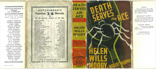 Wills Moody, Helen with Murphy, Robert W. DEATH SERVES AN ACE. 1st UK 1939