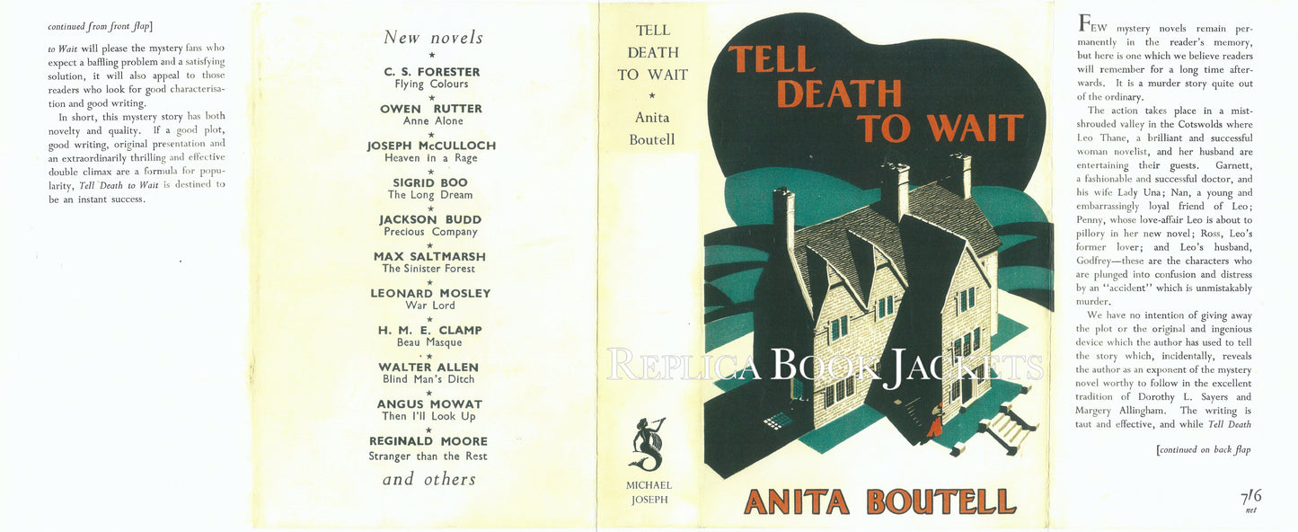 Boutell, Anita TELL DEATH TO WAIT 1st UK 1938