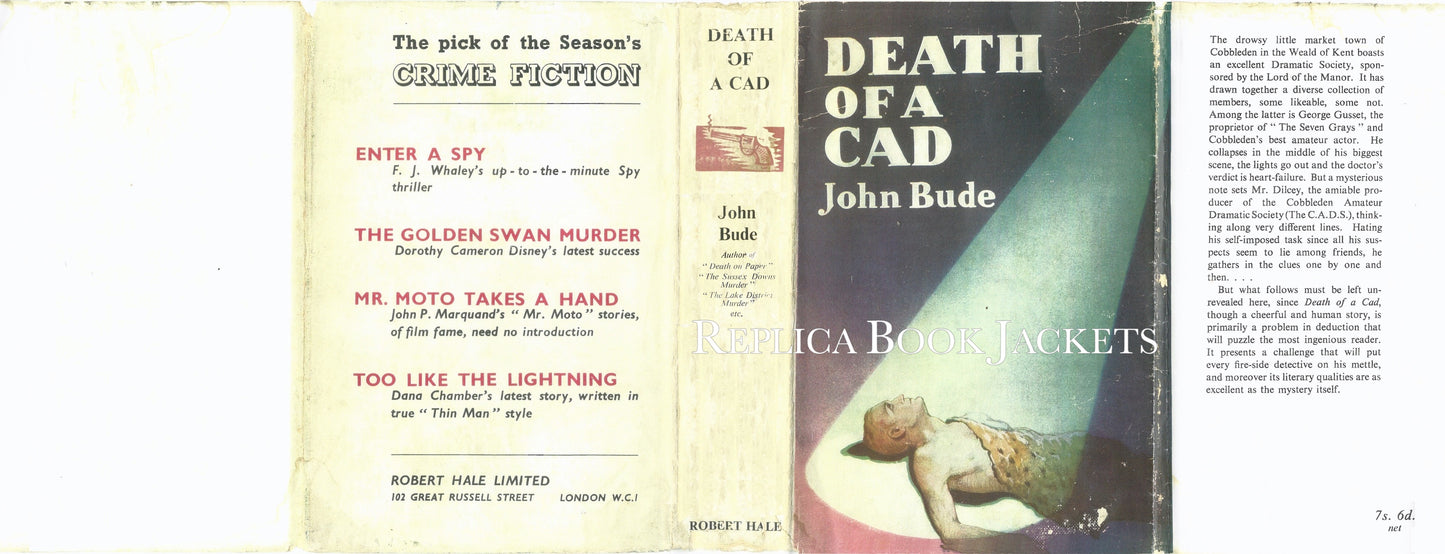 Bude, John DEATH OF A CAD 1st UK 1940