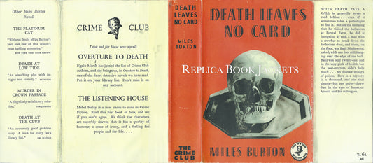 Burton, Miles DEATH LEAVES NO CARD 1st UK 1939
