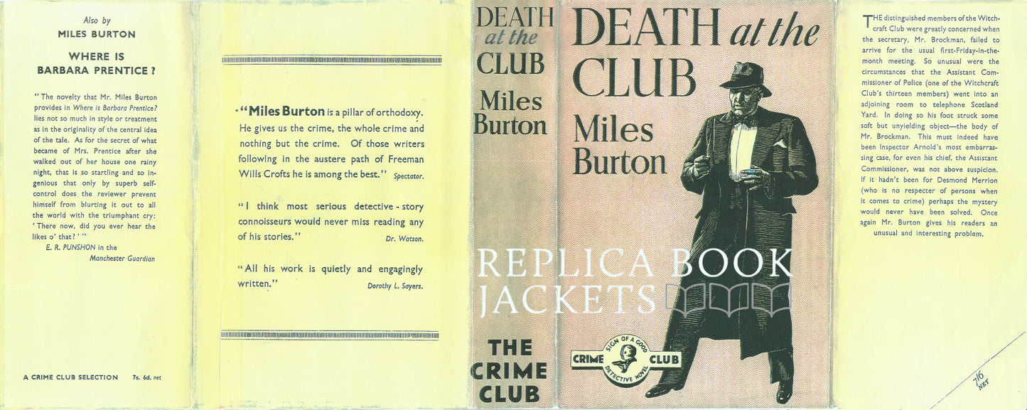 Burton, Miles DEATH AT THE CLUB 1st UK 1937