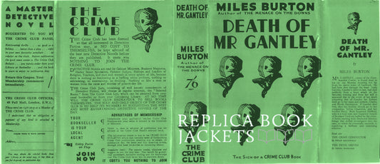 Burton, Miles DEATH OF MR. GANTLEY 1st UK 1937
