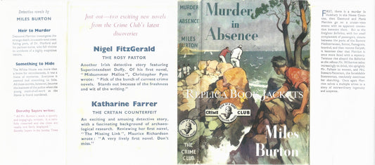 Burton, Miles MURDER IN ABSENCE 1st UK 1954