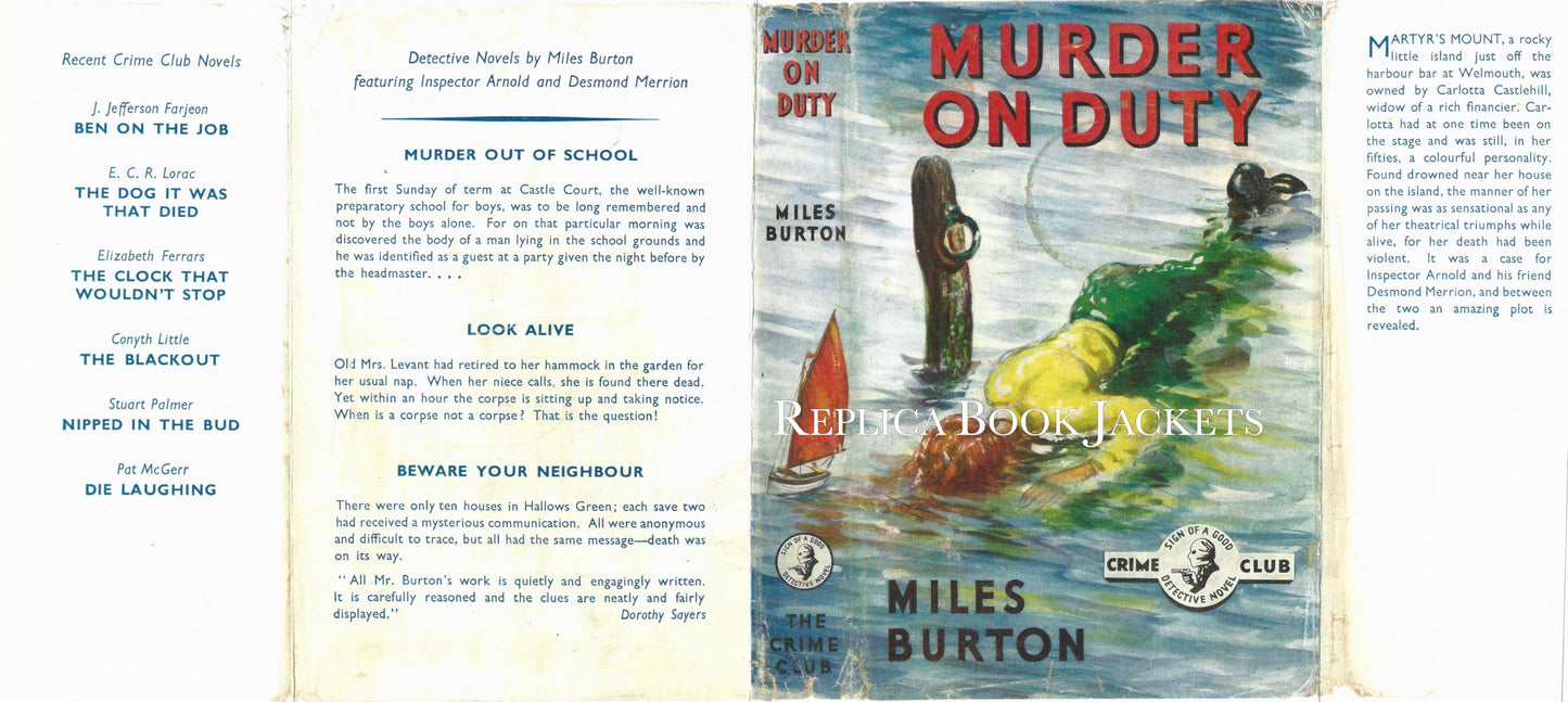 Burton, Miles MURDER ON DUTY 1st UK 1952