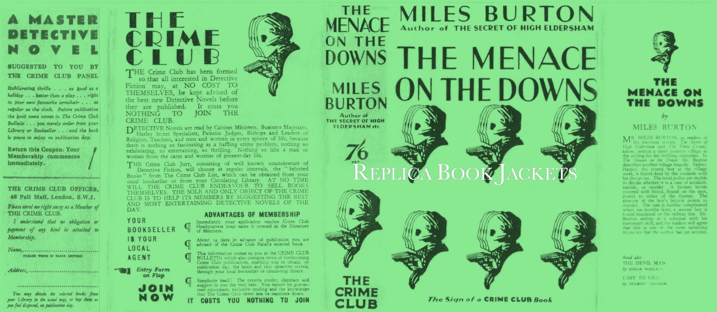 Burton, Miles THE MENACE ON THE DOWNS 1st UK 1931
