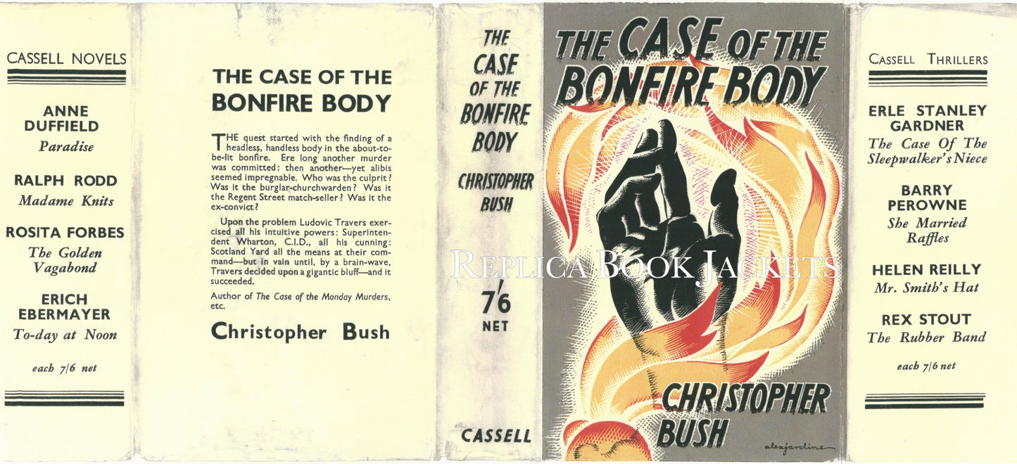 Bush, Christopher THE CASE OF THE BONFIRE BODY 1st UK 1936