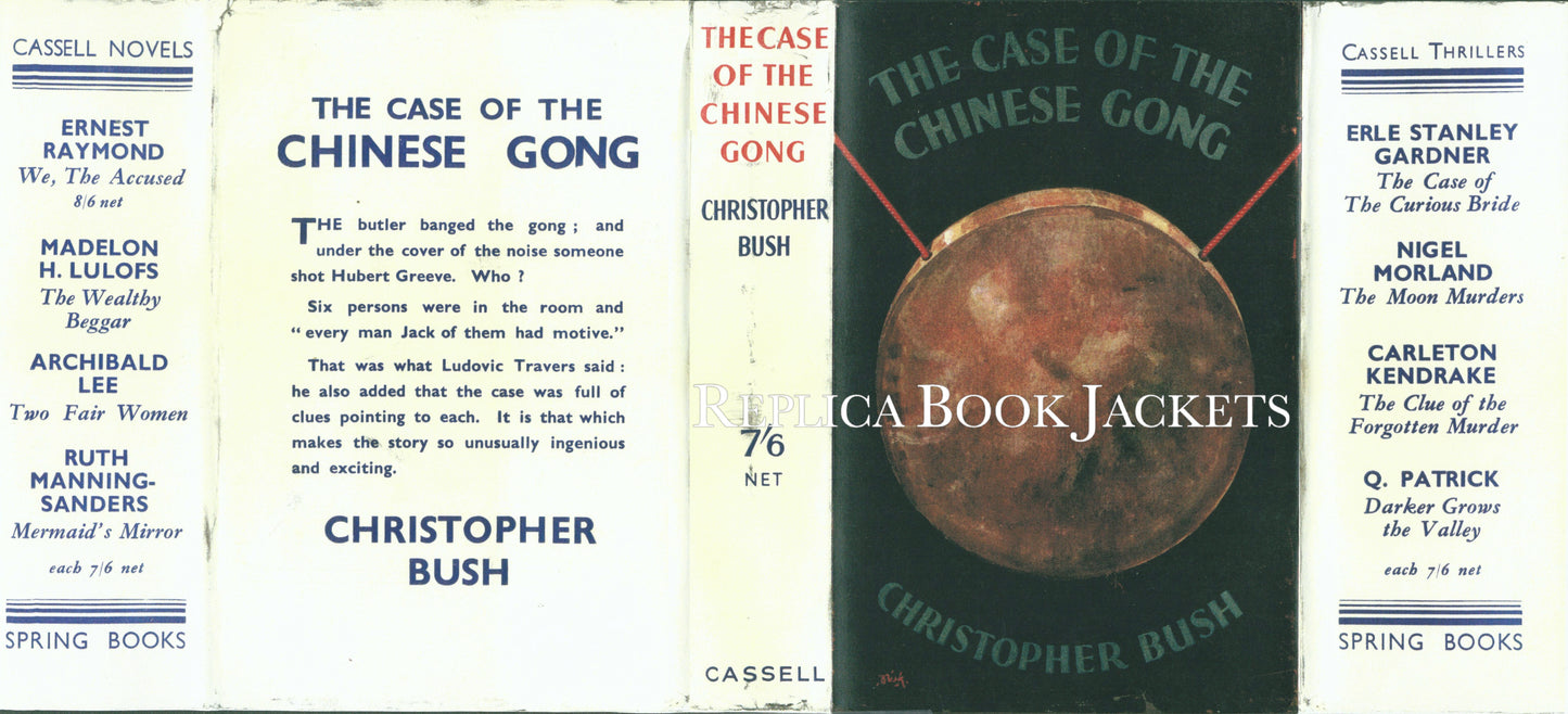 Bush, Christopher THE CASE OF THE CHINESE GONG 1st UK 1935