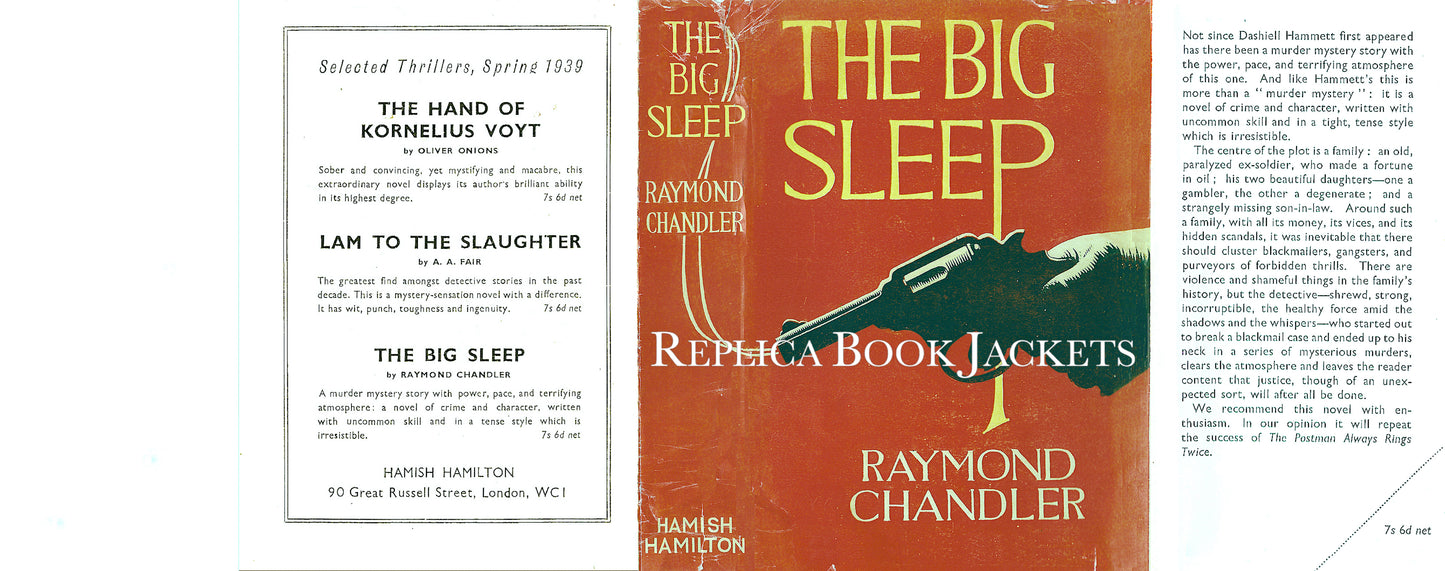 Chandler, Raymond THE BIG SLEEP 1st UK 1939