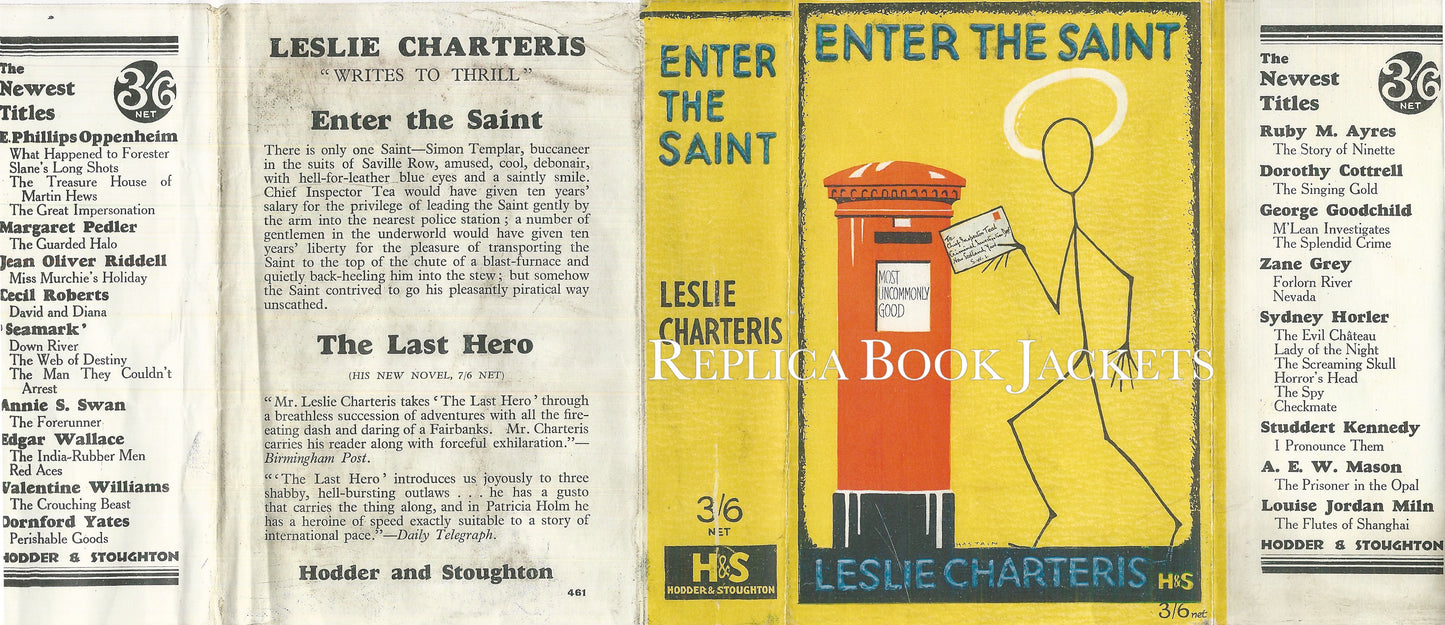 Charteris, Leslie ENTER THE SAINT 1st UK 1930