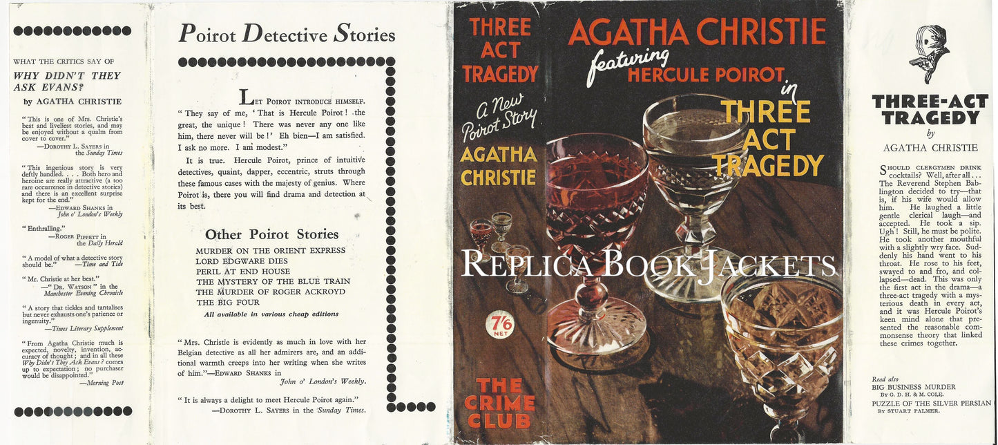 Christie, Agatha THREE ACT TRAGEDY 1st UK 1935