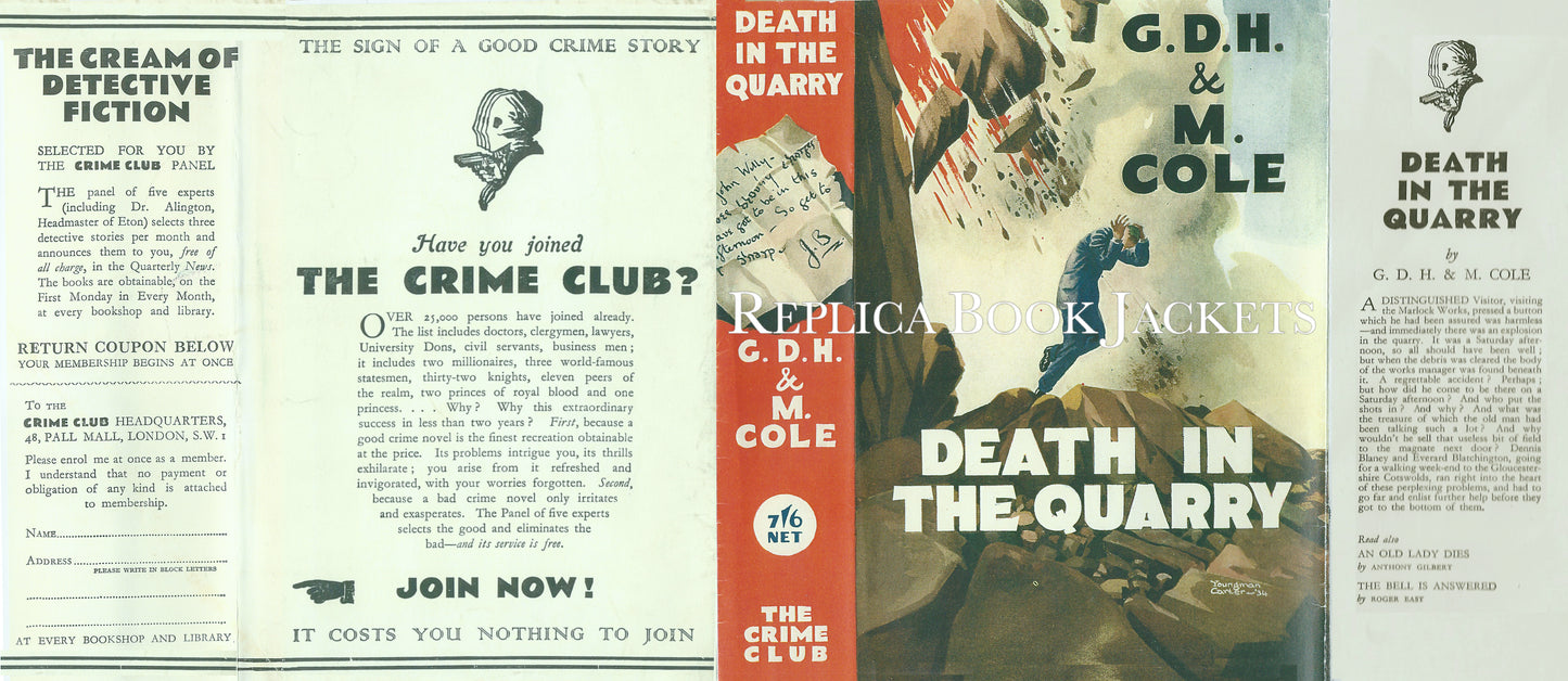 Cole, G.D.H. & M. DEATH IN THE QUARRY 1st UK 1934