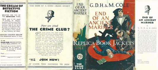 Cole, G.D.H. & M. END OF AN ANCIENT MARINER 1st UK 1933