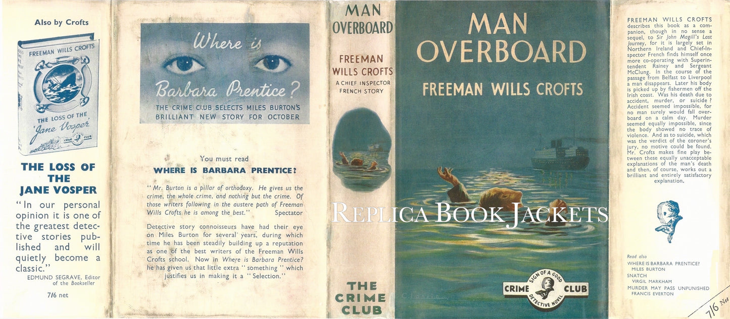 Crofts, Freeman Wills MAN OVERBOARD 1st UK 1936