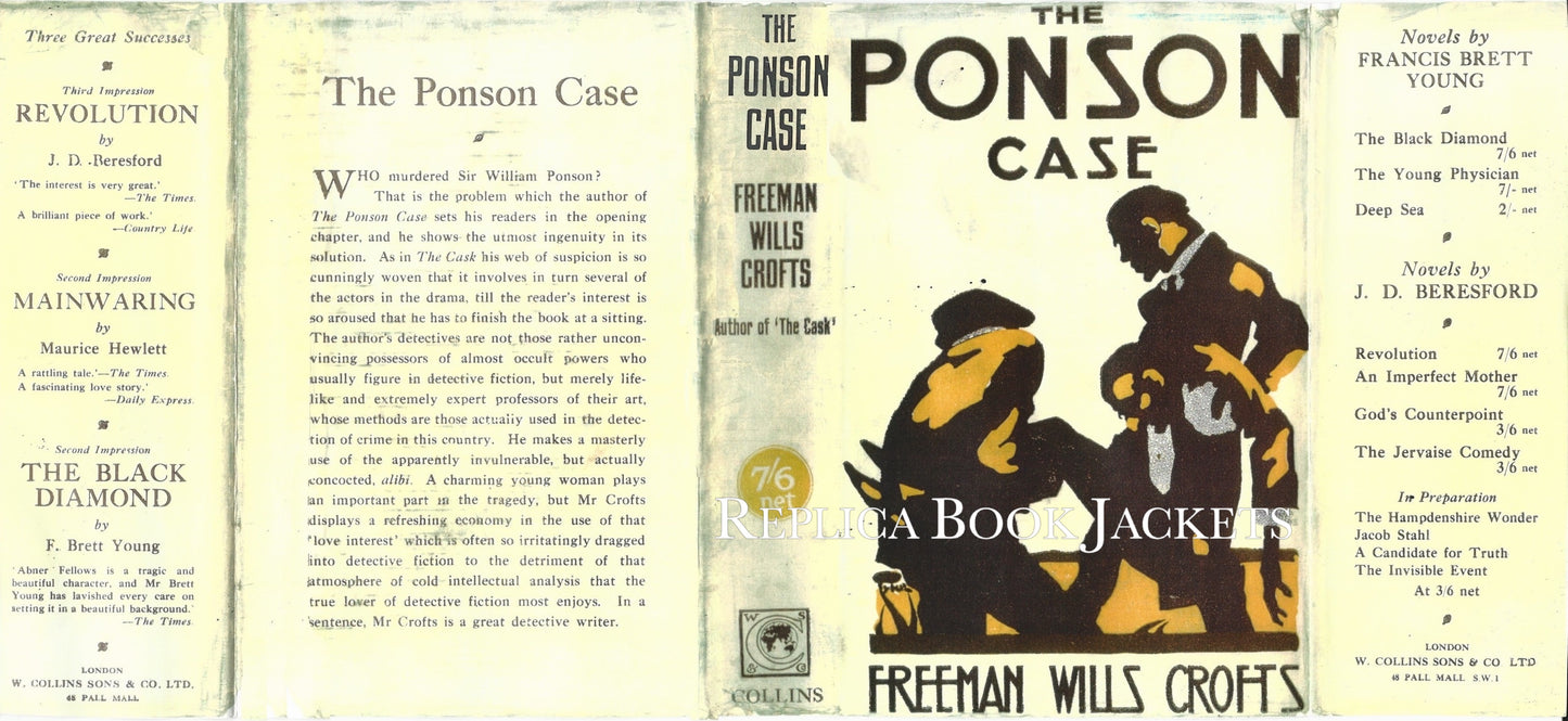 Crofts, Freeman Wills THE PONSON CASE 1st UK 1921