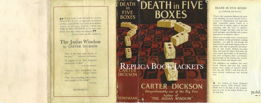 Dickson, Carter DEATH IN FIVE BOXES 1st UK 1938