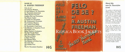 Freeman, R. Austin FELO DE SE? 1st UK 1937