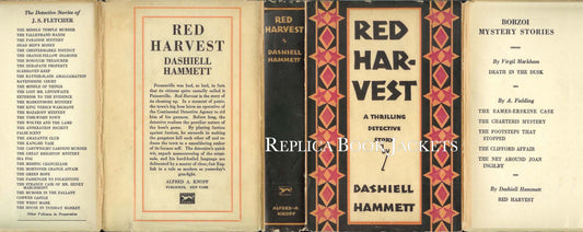 Hammett, Dashiell RED HARVEST 1st US 1929