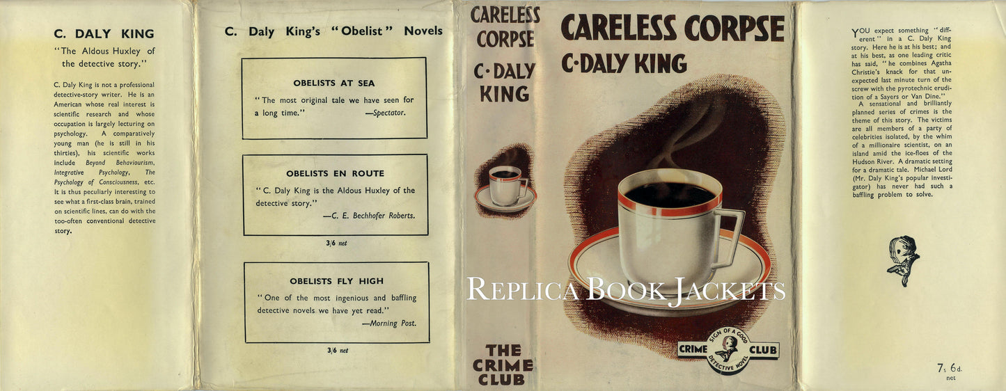 King, C. Daly CARELESS CORPSE 1st UK 1937