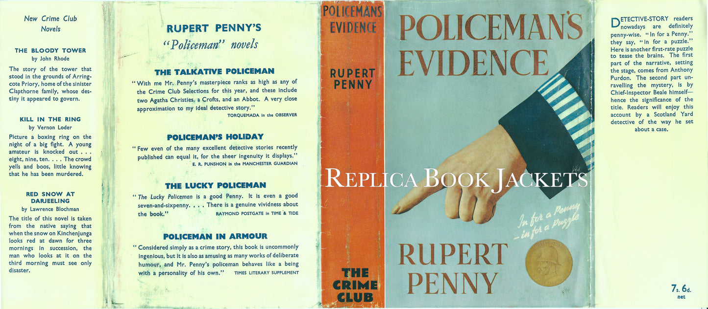 Penny, Rupert POLICEMAN'S EVIDENCE 1st UK 1938