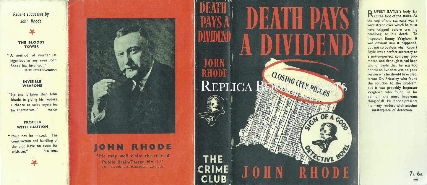 Rhode, John DEATH PAYS A DIVIDEND 1st UK 1939