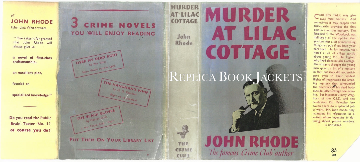 Rhode, John MURDER AT LILAC COTTAGE 1st UK 1940