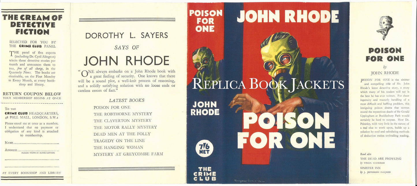 Rhode, John POISON FOR ONE 1st UK 1934