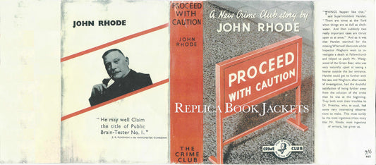 Rhode, John PROCEED WITH CAUTION 1st UK 1937