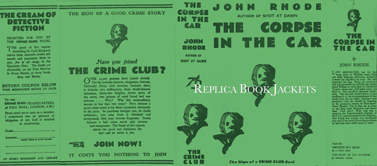 Rhode, John THE CORPSE IN THE CAR 1st UK 1935