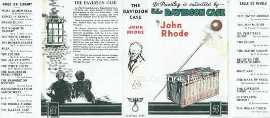 Rhode, John THE DAVIDSON CASE 1st UK 1929