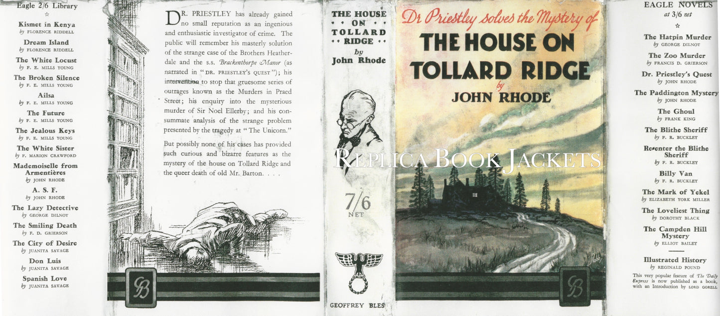 Rhode, John THE HOUSE ON TOLLARD RIDGE 1st UK 1929