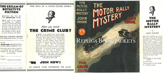 Rhode, John THE MOTOR RALLY MYSTERY 1st UK 1933